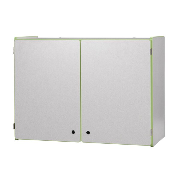 Jonti-Craft Rainbow Accents Lockable Wall Cabinet, Key Lime Green 0945JC130 - main
